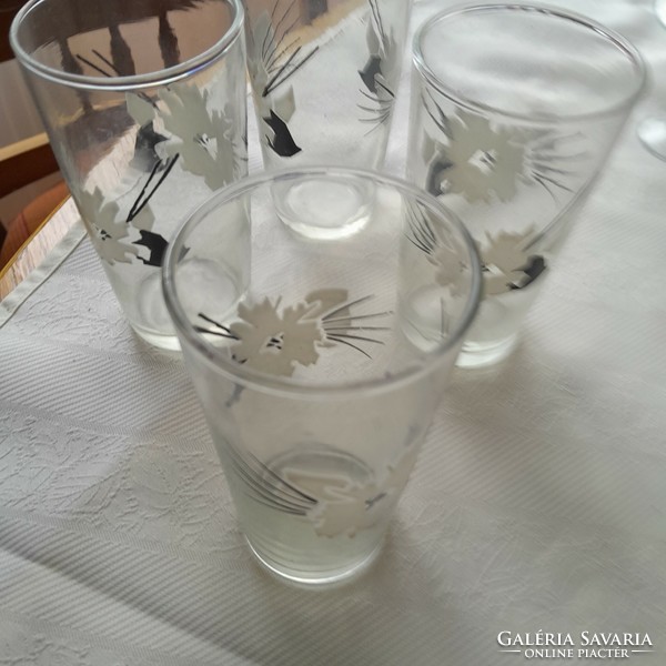Kézi festésű  pohár 4 darab
