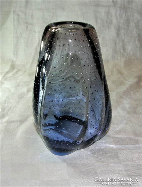 Murano bubble glass vase