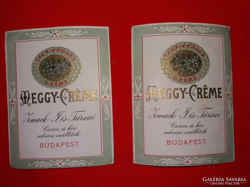 Antique - cc.1900. Zwack - cherry creme liqueur - label - extremely rare, beautiful condition as per pictures
