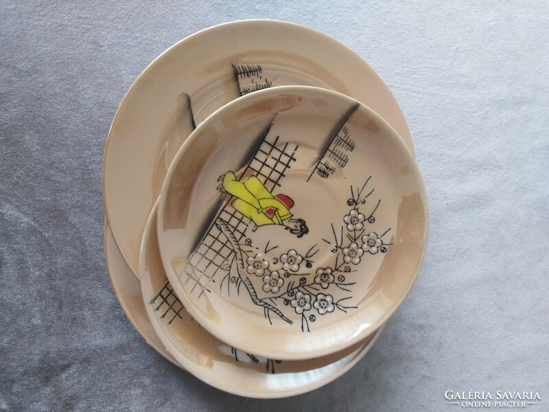 Japanese, eggshell porcelain plates / 2 pcs.
