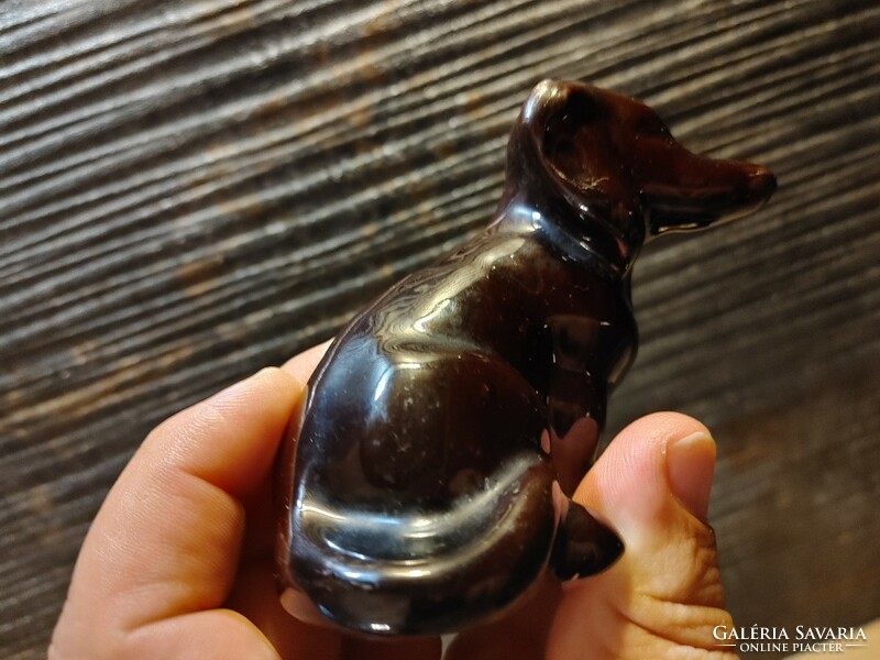 Rare dog porcelain. 8.5 cm