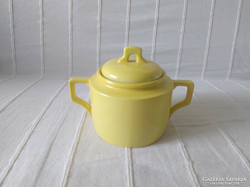 Zsolnay sugar bowl with shield seal, perfect 18 cm