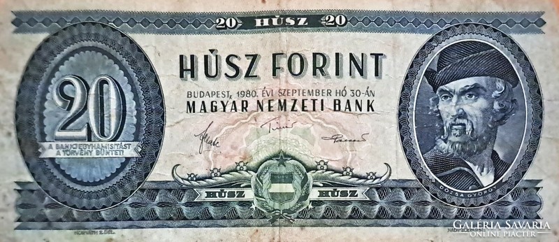 20 régi magyar forint