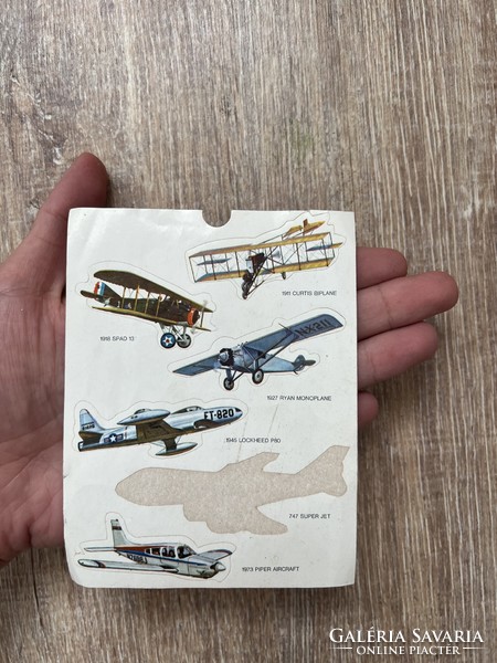 Vintage repülőgép repülős matrica