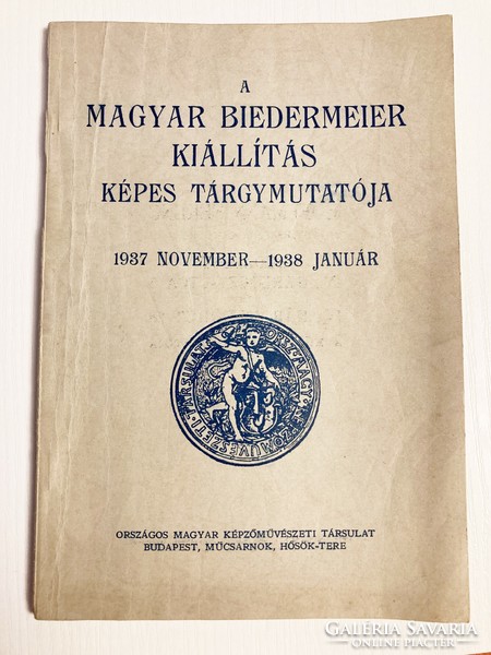 A Magyar Biedermeier Kiállítás Képes Tárgymutatója 1937 november - 1938 január