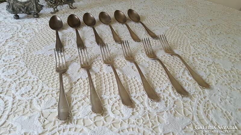 Klingel 90 silver-plated cutlery 6+6 pcs.