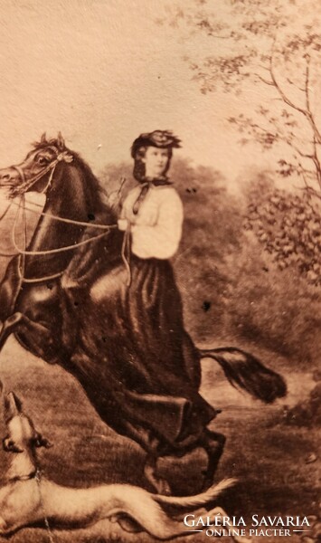 1862 ERZSÉBET KIRÁLYNÉ SZISZI eredeti fotó KÉP JELZETT + PECSÉTTEL ELÁTVA
