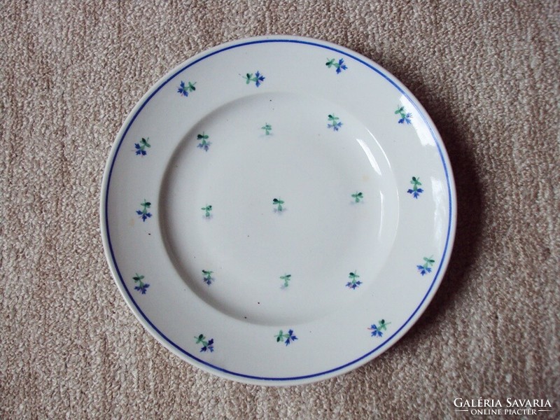 Porcelán régi jelzett virág mintás tányér