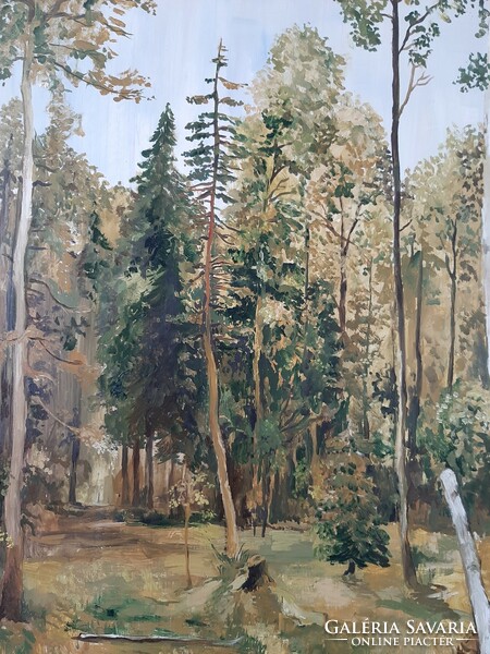 Ábrahám Rafael (1929-2014) olajfestmény - kép 89x73cm