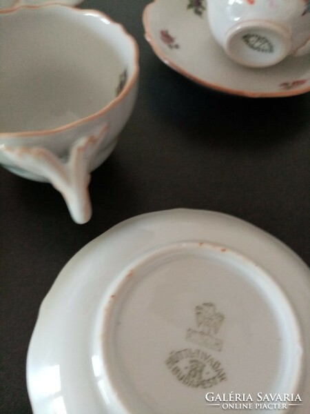 Hüttl Aquincum porcelán mokkás/kávés csészék