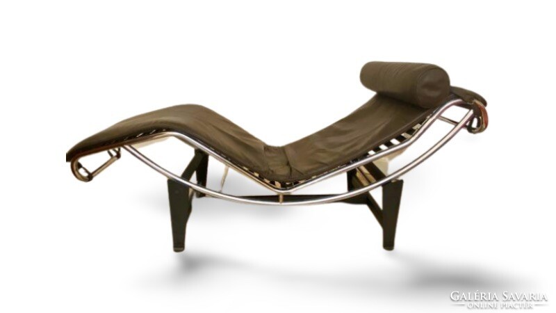 Le corbusier lc4 lounge chair brown leather