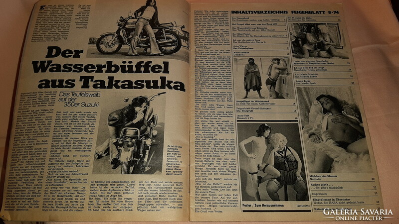 FEIGENBLATT erotikus magazin a 70-es évek Németországából - No8