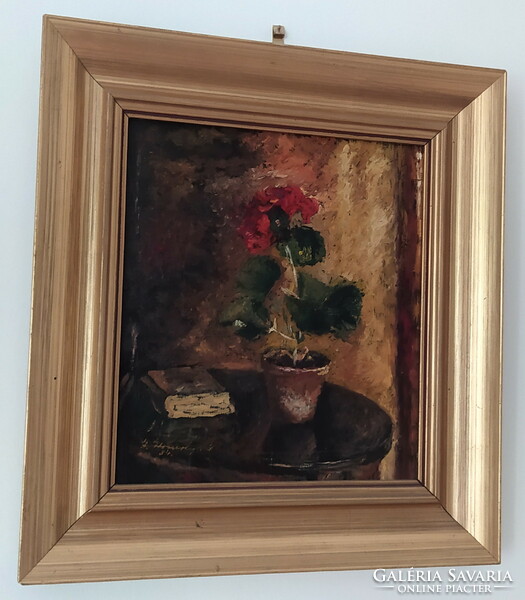 Jobbágyi-hololya oil painting - flower still life guarantee