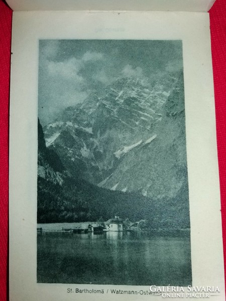 Antique German Alps - Watzmann Mountains picture brochure made with 12 photos according to the pictures