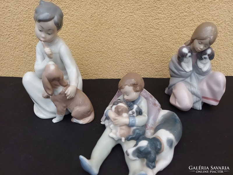 3 Lladro flawless porcelain figurines