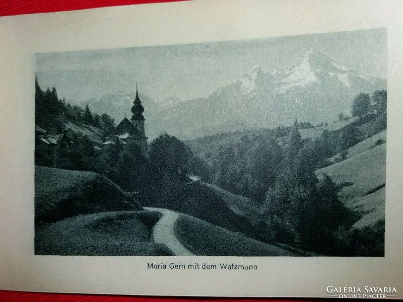Antique German Alps - Watzmann Mountains picture brochure made with 12 photos according to the pictures