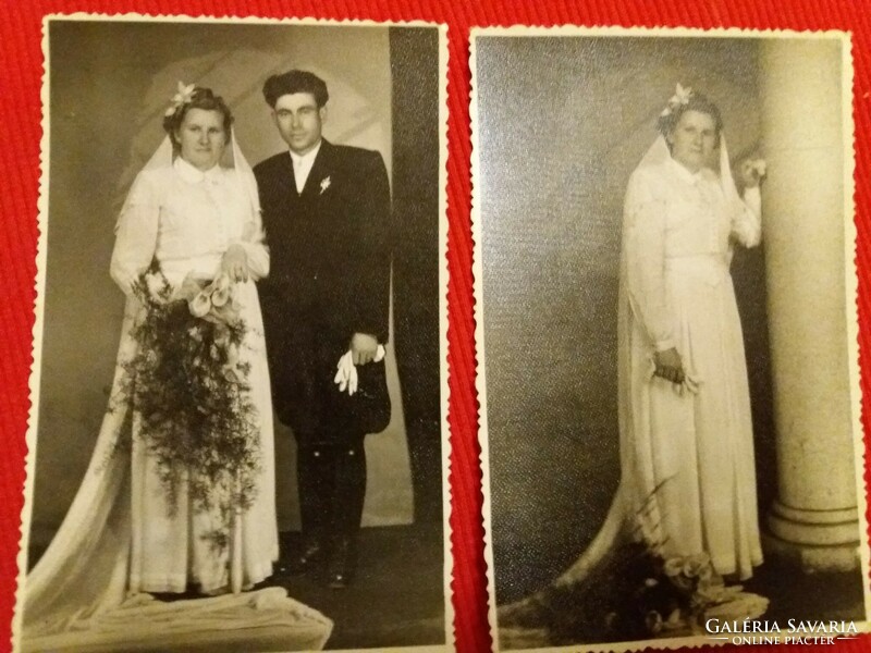 1965. Wedding pictures of Ilonka and László Kamut photo postcards 2 according to the pictures