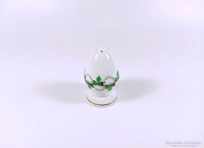 Herend, salt shaker and pepper shaker with parsley persil (pe) pattern, hand-painted porcelain (bt059)