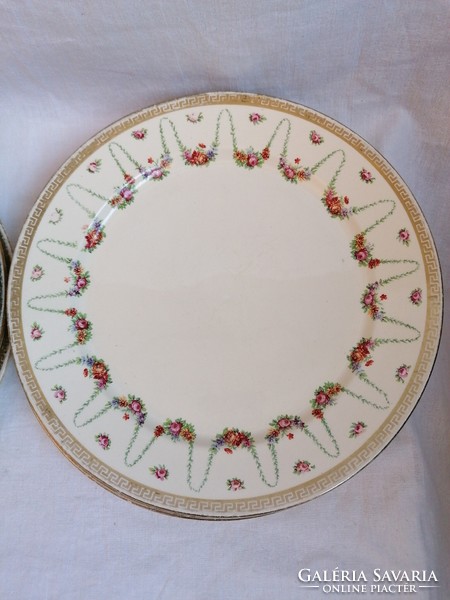 6 Sarreguemines porcelain flat plates