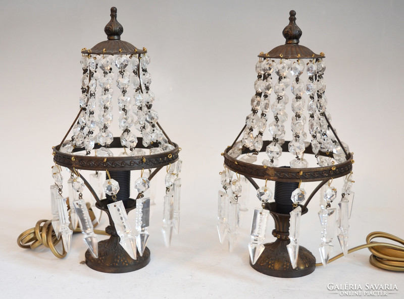 Ampoule-shaped table lamp in a pair