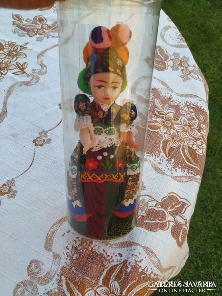Retro Mezőkövesd matyó folk costume industrial art doll mid century souvenir for sale!