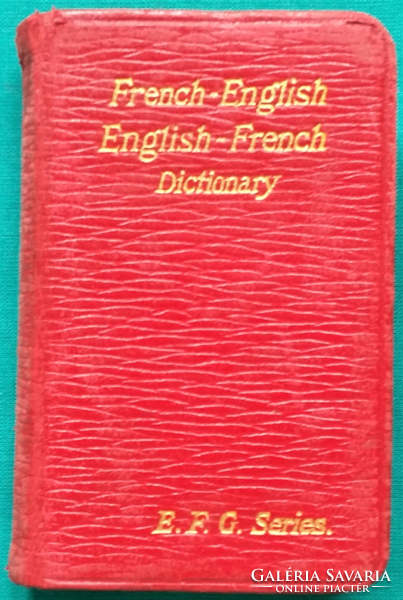 Vintage French-English pocket dictionary - french english english french dictionary - e.F.G. Pocket series
