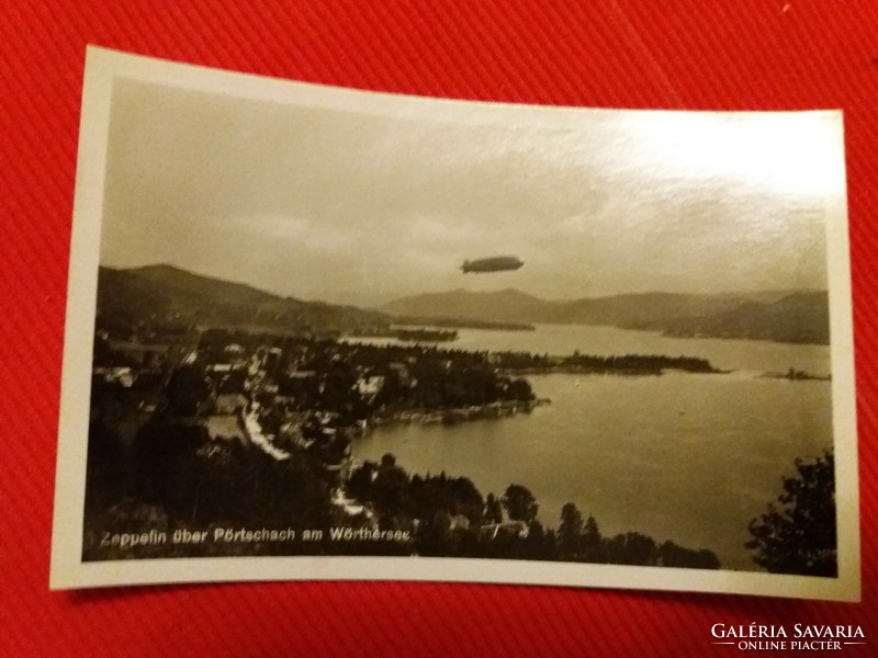 Antique German postcard zeppelin blue and white in good condition according to the pictures