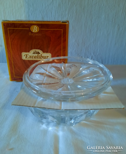 Excalubur (candy box) glass bonbonier, sugar holder