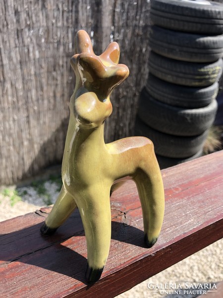 Art deco ceramic deer