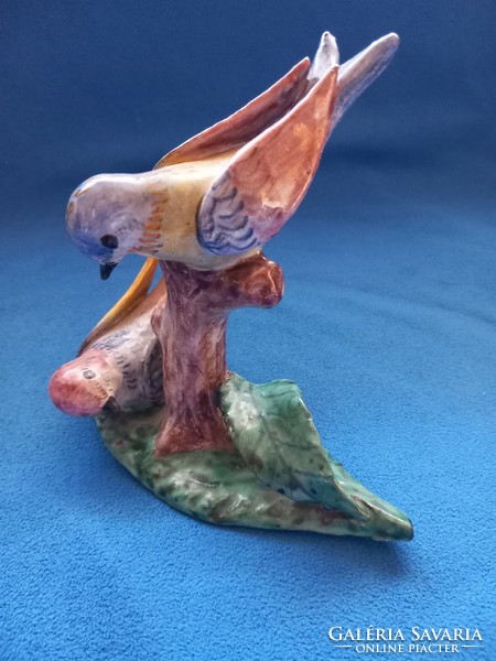 Goszthony (Gosztonyi) Maria birds rare marked glazed ceramic figurine statue