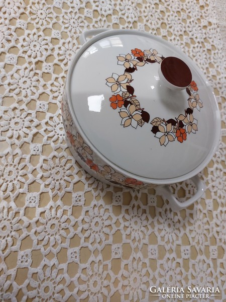 A rare porcelain soup bowl from Hollóháza
