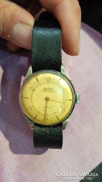 Agefa Swiss men's watch ii. Vh. From his time, for collectors, 15 stones.