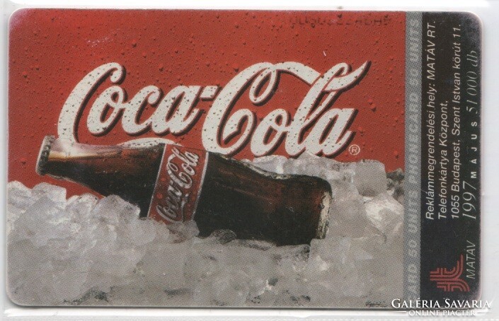 Magyar telefonkártya 1050    1997 Coca-Cola Girls ODS 3    51.000  db.