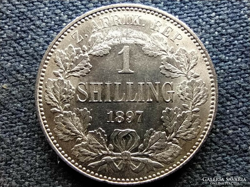 Republic of South Africa johannes paulus kruger .925 Silver 1 shilling 1897 (id68726)