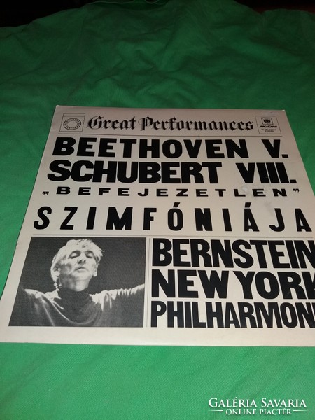Old beethoven-schubert-bernstein classical music vinyl LP LP in good condition according to the pictures