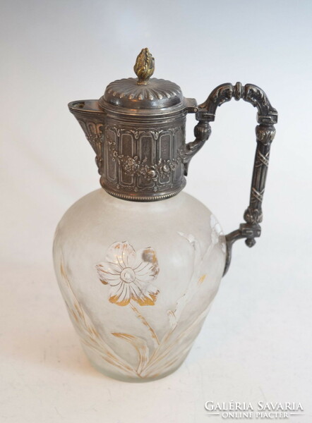 French silver plated decanter