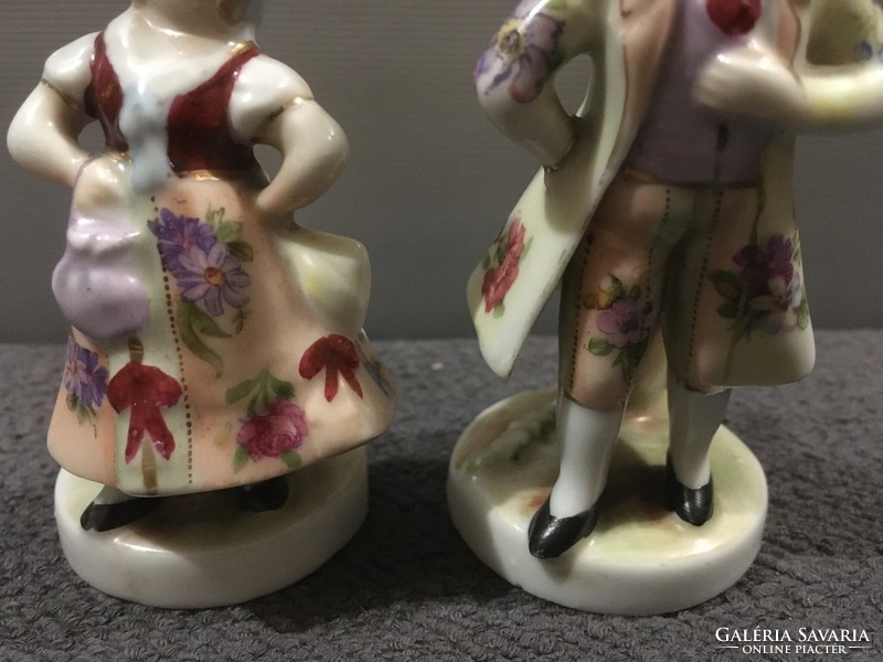 2 Baroque figurines, single-threaded vases! Flawless! 9 cm!!