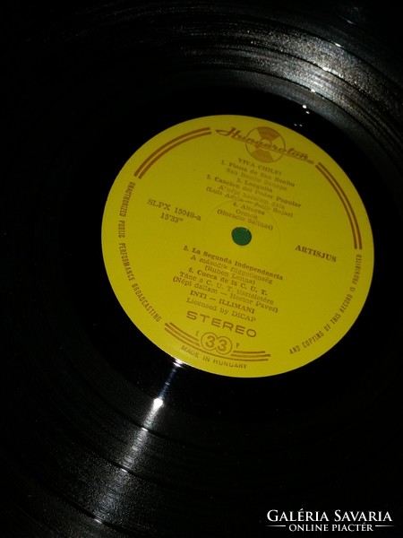 Régi INTI-ILLIMANI CHILE 1971. FORRADALMI DALOK bakelit LP nagylemez szép állapotban a képek szerint
