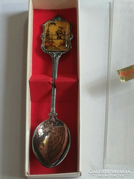 Hummel silver-plated spoon with box for collectors