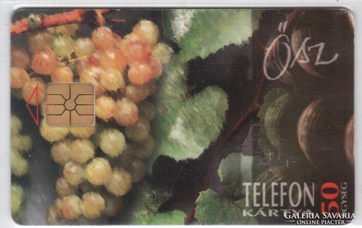 Hungarian phone card 1063 1995 autumn gem 2 no moreno top white serial number 4,000 pcs.