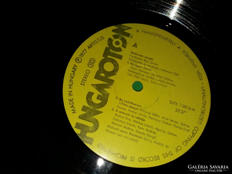 Old fairy tale sound record Andersen's fairy tales vinyl lp LP in good condition according to the pictures