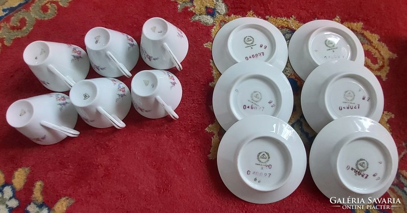 CHODZIEZ lengyel porcelán teás-, kávéskészlet, 17 darabos