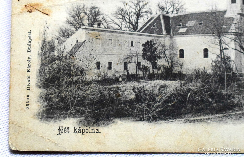 Vácz - Hét kápolna  képeslap 1904  törött lap!
