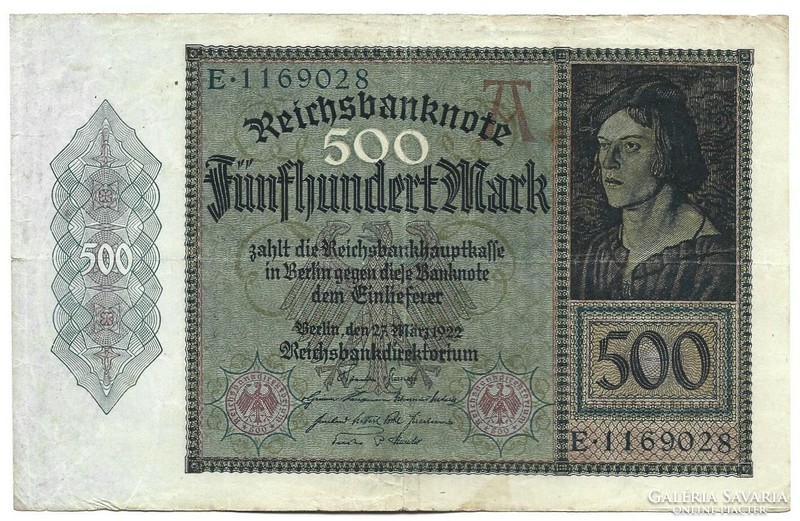 500 Marks 1922 Germany 3.