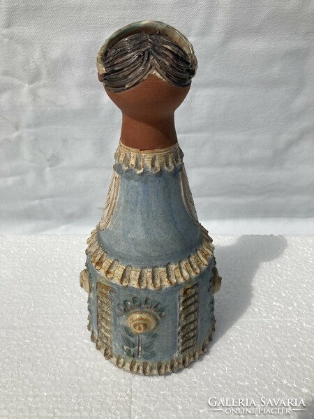 Ilona Kiss roóz signed female ceramic statue in perfect condition 28cm