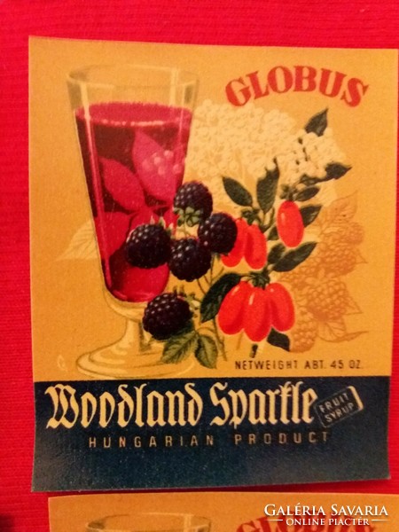 Old globe - forest fruit syrup syrup 0.45 l drink label collector's condition as per the pictures