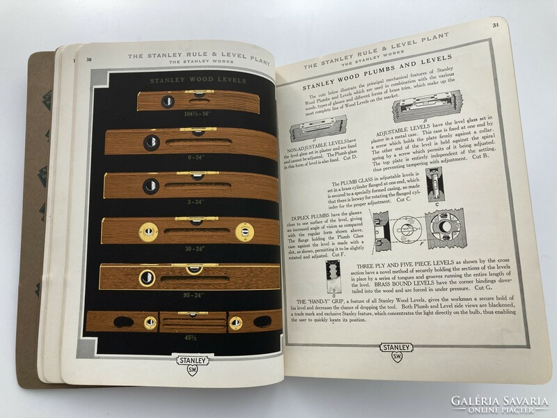 Stanley Tools képes antik szerszám árjegyzék, katalógus 1923-ból - gyűjtői példány