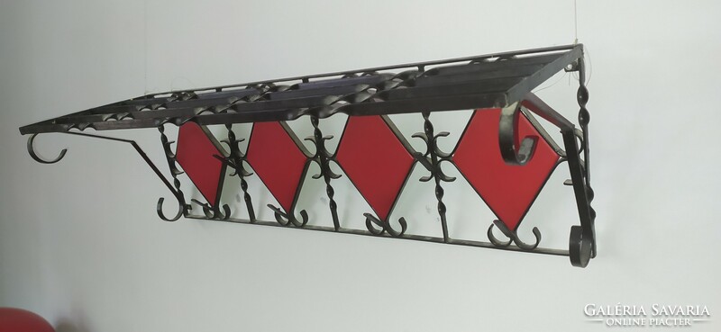 Retro design wrought iron, hall wall hanger