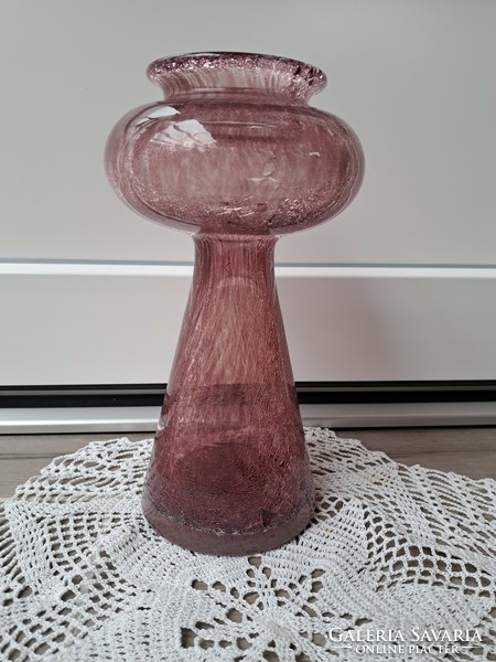Retro rare color vase cracked beautiful veil glass veil Carcagi berek bath glass