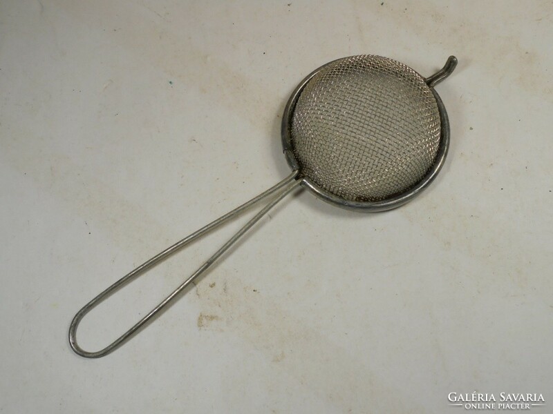 Retro tea strainer - metal mesh, diameter: 6 cm